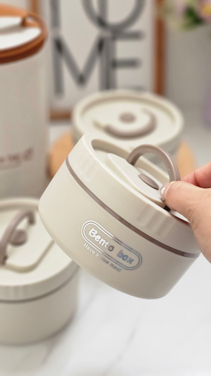 لانچ باکس و ظرف غذا سه عددی وارداتی کیف دار BENTO BOX بدون نشتی