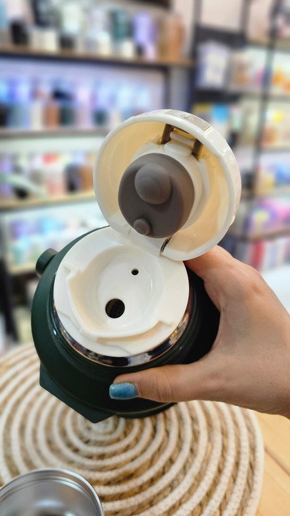 فلاسک استیل وکیوم 2.5 لیتری jk اصل برای سفر و طبیعتگردی مشکی