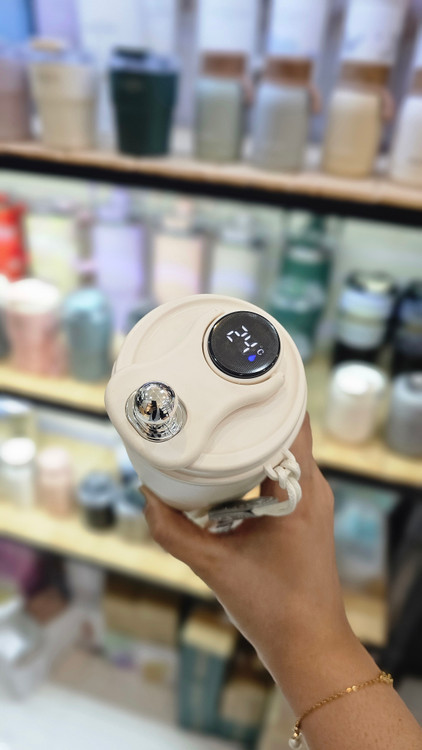 تراول ماگ لاکچری هوشمند(دماسنج دار) برند COFFEE
