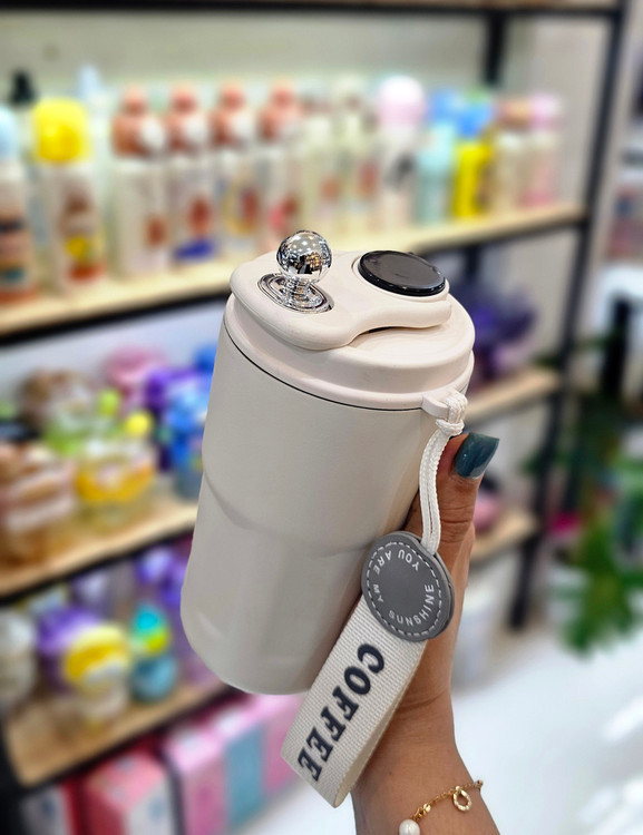 تراول ماگ لاکچری هوشمند(دماسنج دار) برند COFFEE