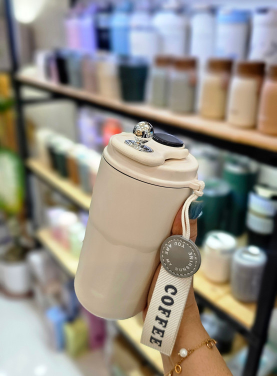 تراول ماگ لاکچری هوشمند(دماسنج دار) برند COFFEE