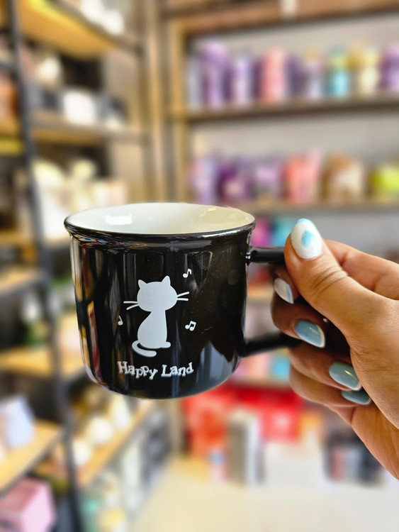 ماگ سرامیکی دسته دار درجه یک برند happy land