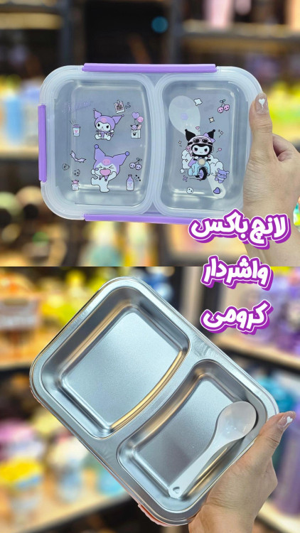 لانچ باکس و ظرف غذا استیل کرومی واشردار